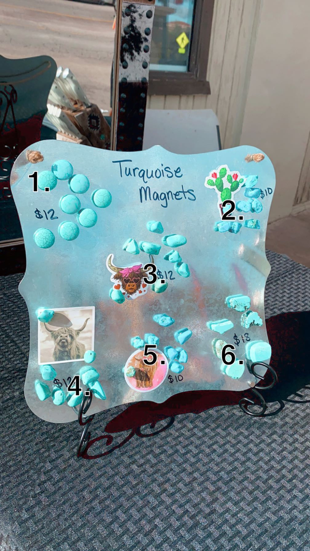 Turquoise magnets