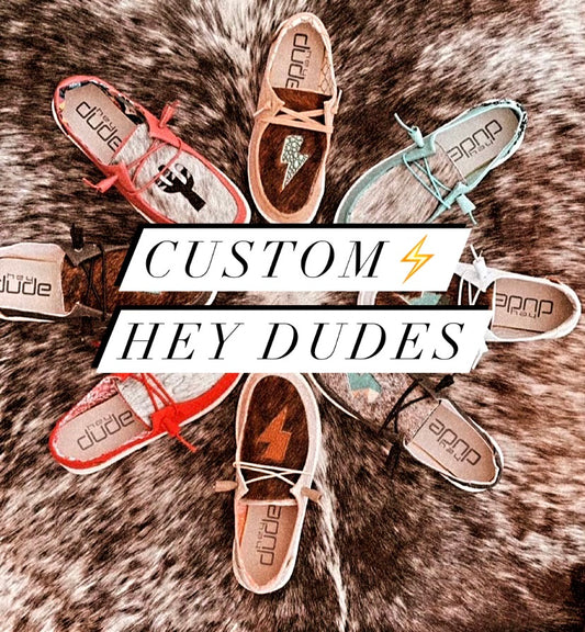 CUSTOM Lightning Bolt Hey Dudes (Made to Order)
